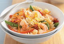 Rápidos y sencillos camarones primavera